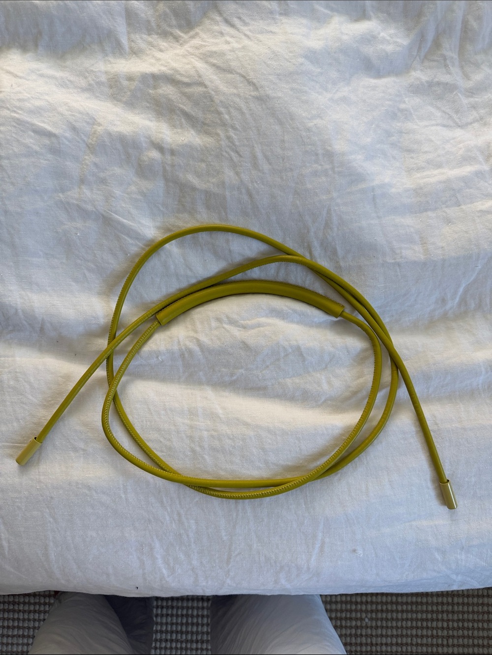 Zara Olive Green Leather Wrap Belt